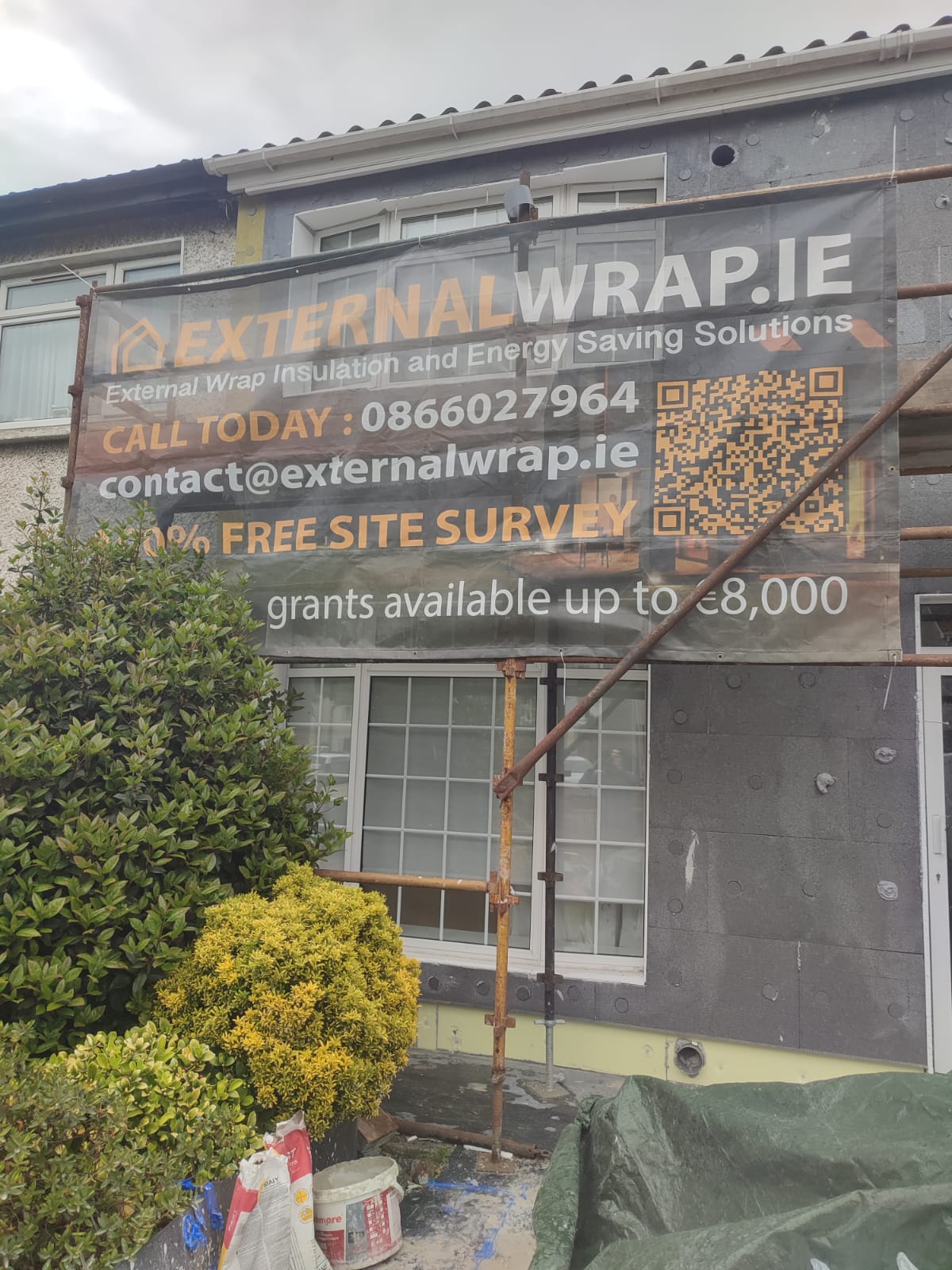 External wall insulation project photo